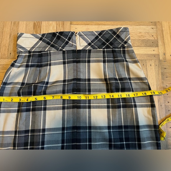 Plenty by Tracy Reese NWT Window Pane Plaid Pencil Skirt Tan/Black SMALL Sz 10 - Picture 6 of 7